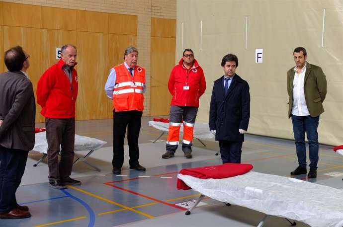 El Pabellón 'Río Isuela' de Huesca ha sido habilitado para atender a las personas sn hogar