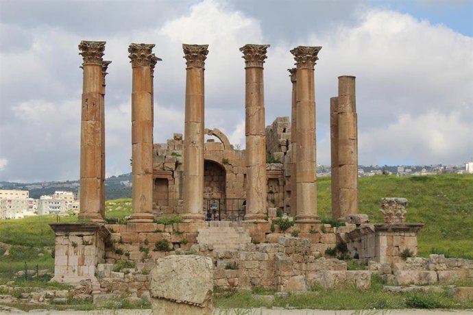 El yacimiento arqueológico de Jerash, en Jordania