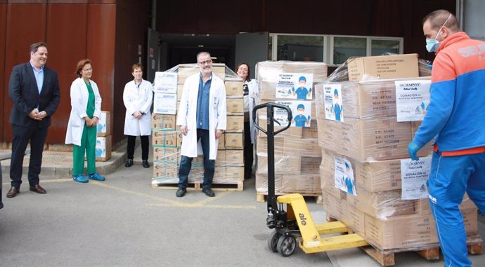 MARNYS dona más de 120.000 unidades de material de protección sanitaria al Hospital Santa Lucía