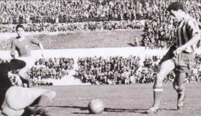 El exjugador del Atlético de Madrid Joaquín Peiró en una imagen en el estadio Metropolitano de Madrid
