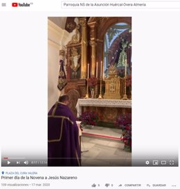 Novena de Nuestro Padre Jesús emitida online por la parroquia Nuestra Señora de la Asunción de Huércal-Overa (Almería)