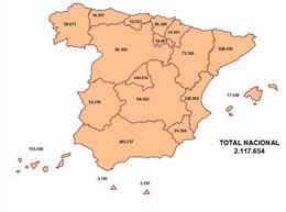 Cantabria gana 198 afiliados extranjeros a la Seguridad Social en febrero