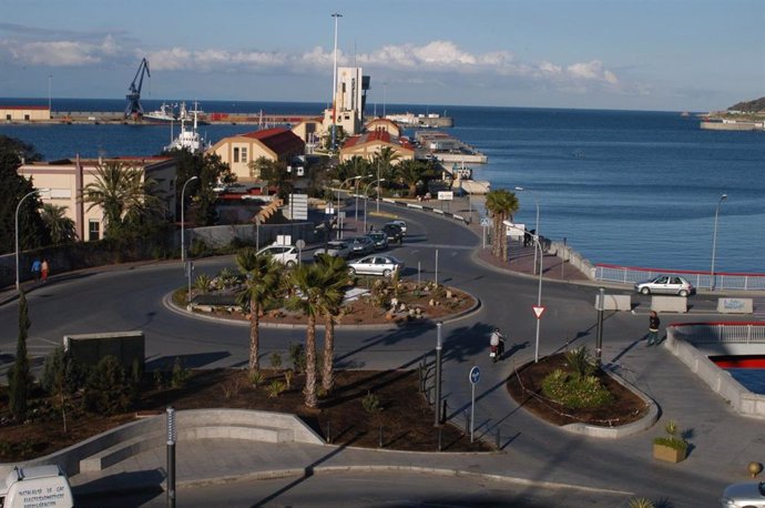 Vista aérea del Puerto de Ceuta, en una imagen de archivo