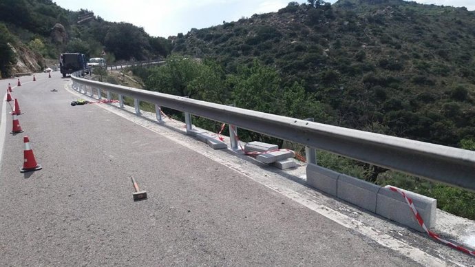 Una de las carreteras de la red provincial en la que actúa Diputación