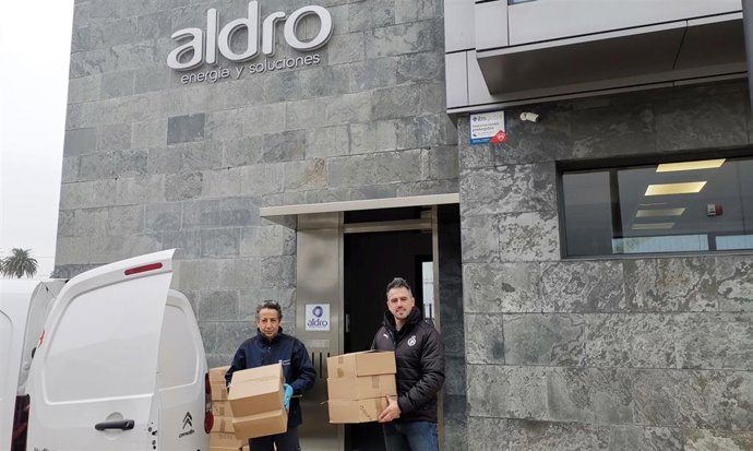 El Racing y Aldro donan delantales por el coronavirus