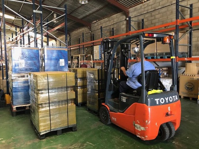 Huelva.- Coronavirus.- Banco de Alimentos mantiene un equipo de trabajo para gar