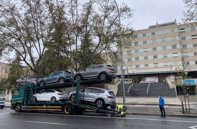 Hyundai cede vehículos a hospitales en España por el coronavirus.