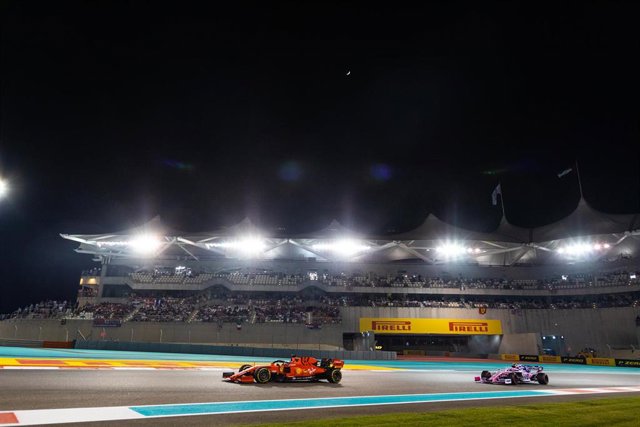 Sebastian Vettel durante el GP Abu Dabi 2019