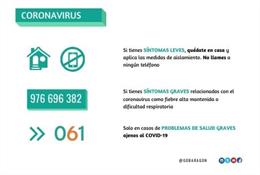 Cartel informativo sobre el coronavirus
