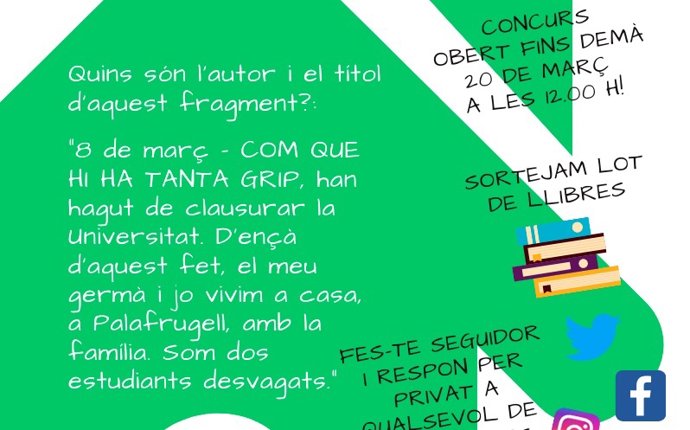 Imagen de la primera pregunta lanzada en las redes sociales.