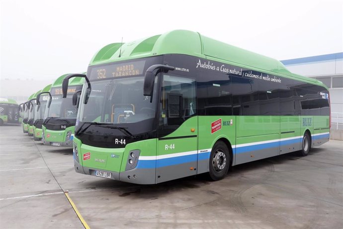 Imagen de recurso de autobuses interurbanos en la Comunidad de Madrid.