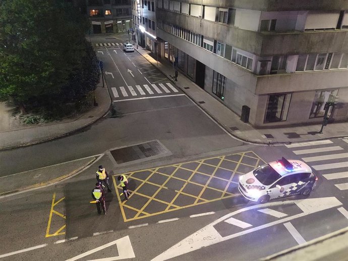 Control policial en Santiago de Compostela en el cuarto día del Estado de Alarma decretado por la expansión del coronavirus en España