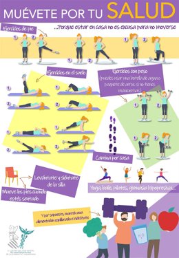 Cartel 'Muévete por salud'