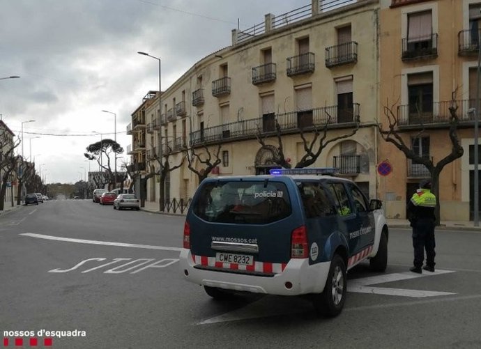 Dispositivo Oris de los Mossos d'Esquadra por la pandemia de coronavirus.