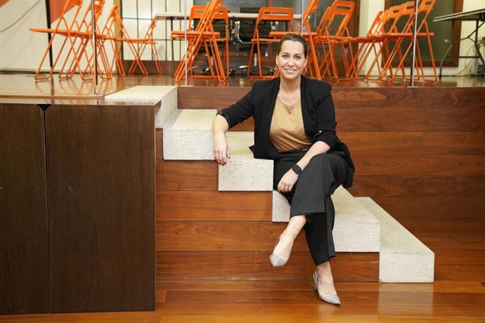 La portavoz de Ciudadanos en Galicia, Beatriz Pino, posa tras una entrevista con Europa Press en la sede de Ciudadanos en Santiago de Compostela/Galicia (España) a 30 de enero de 2020.