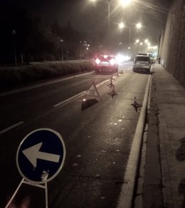 Imagen del control policial.