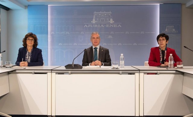 El Lehendakari, Iñigo Urkullu, en una comoparecencia