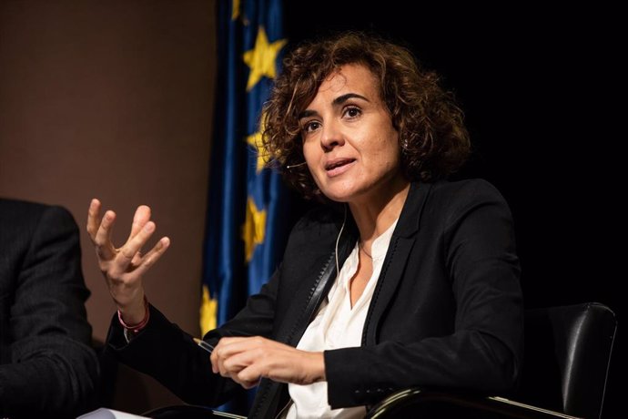 La portavoz del PP en el Parlamento Europeo, Dolors Momtserrat en la presentación del Pacto Verde Europeo, en la Pedrera, en Barcelona (España), a 2 de marzo de 2020.