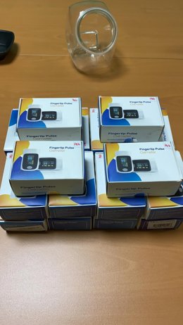 Pulsioxímetros cedidos por el sindicato médico de Málaga a hospitales
