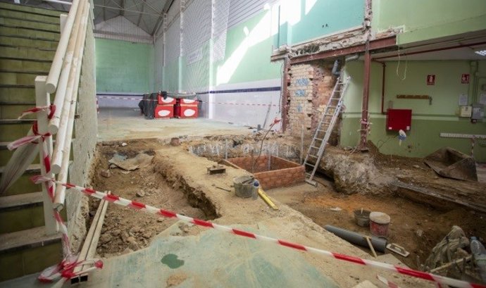 Imagen de una obra en uno de los edificios municipales