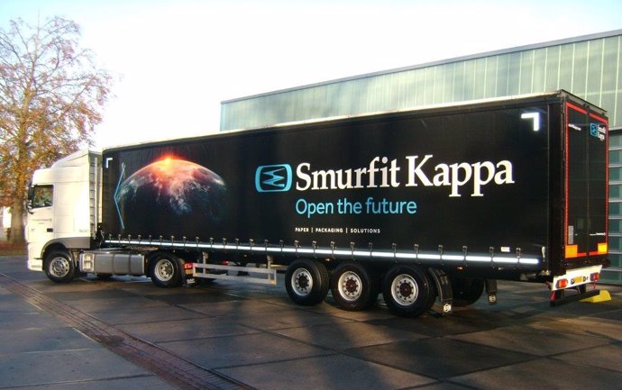 Camión de Smurfit Kappa