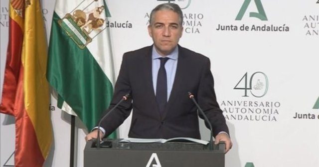 Elías Bendodo, en rueda de prensa tras reunión del Consejo de Gobierno.