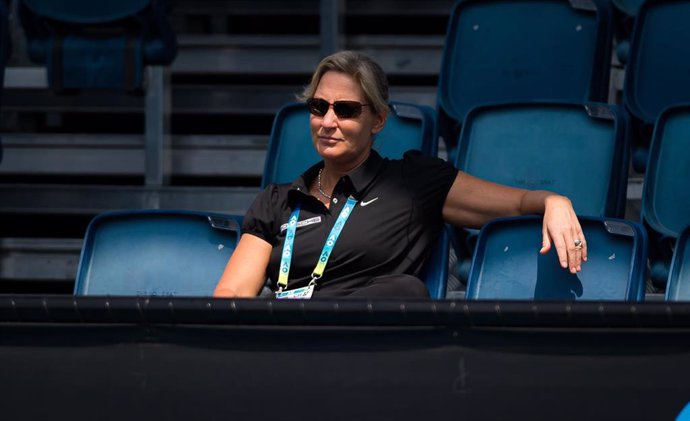 Barbara Rittner, directora del departamento de tenis femenino de la Federación Alemana de Tenis durante el Abierto de Australia 2020