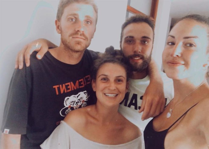 Jóvenes onubenses en Perú que no pueden volver a España por la crisis del covid-19.