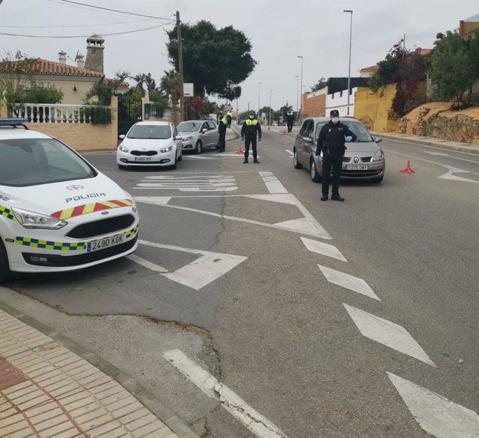 Control en el municipio malagueño de Rincón de la Victoria