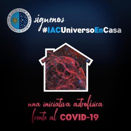 Cartel de la iniciativa #IACUniversoEnCasa