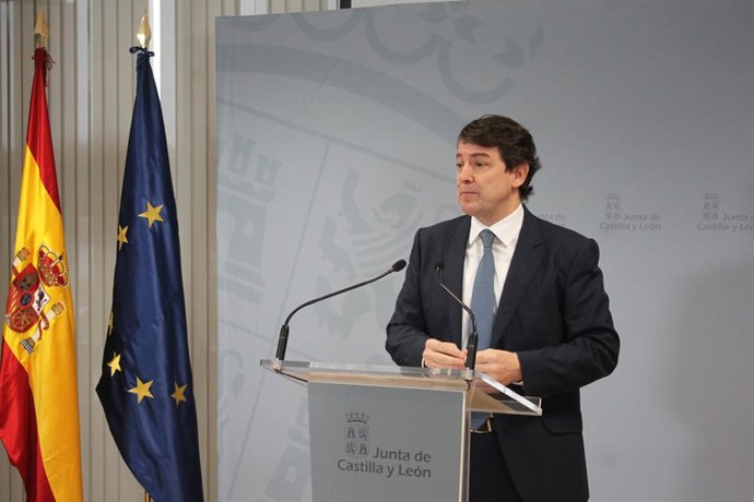 Fernández Mañueco tras la reunión institucional con Ayuntamiento y Diputación de Soria