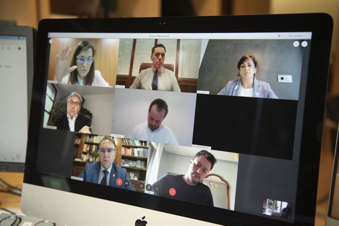 Los grupos parlamentarios mantienen una reunión de trabajo on line