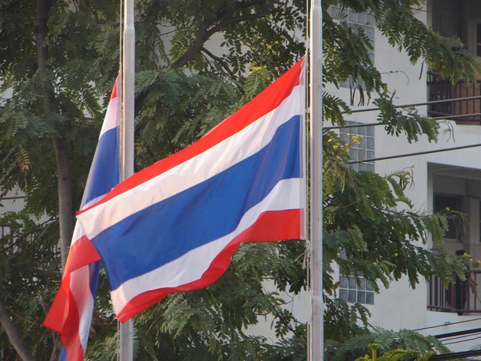 Bandera de Tailandia.