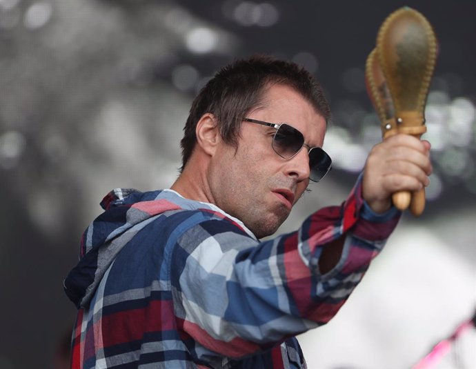 29 June 2019, England, Glastonbury: English singer Liam Gallagher performs on the Pyramid Stage during the Glastonbury Festival at Worthy Farm. Photo: Yui Mok/PA Wire/dpa