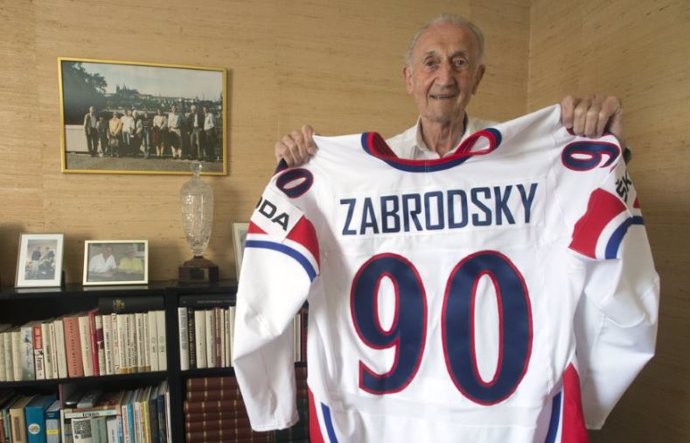Vladimir Zabrodsky, leyenda del hockey hielo checoslovaco.