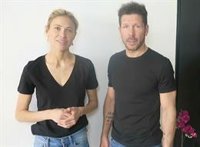 Simeone y Carla Pereyra lanzan una campaña solidaria con la Fundación Atlético de Madrid y Cruz Roja