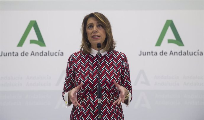 La secretaria general del PSOE-A, Susana Díaz, en una foto de archivo en el Palacio de San Telmo.