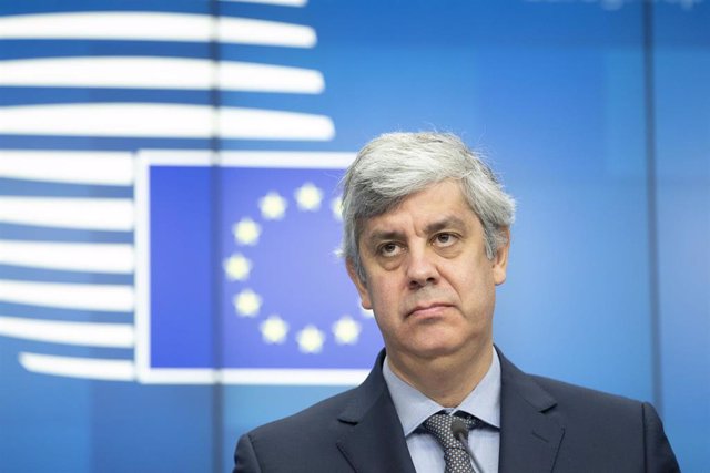 El presidente del Eurogrupo y ministro de Finanzas de Portugal, Mário Centeno 
