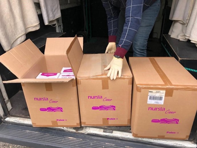 Reparto de mascarillas de la Junta