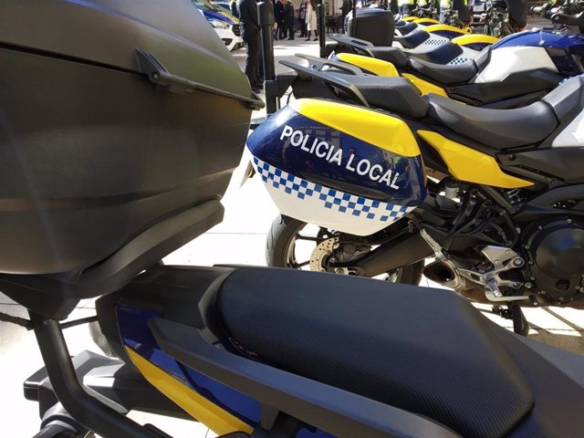 Motocicletas de la Policía Local de Alicante.