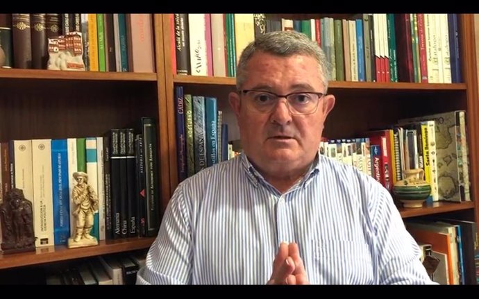 El portavoz de Salud en el Parlamento de Andalucía del PSOE, Jesús María Ruiz, en un vídeo en redes sociales