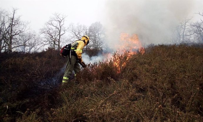 Incendios forestales en Cantabria (archivo)