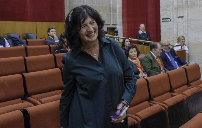 Toma de posesión de Pilar González como senadora de Adelante Andalucía.  (Foto de archivo).