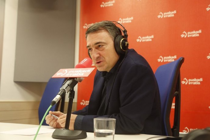 El portavoz del PNV en el Congreso. Aitor Esteban, en una entrevista a Euskadi Irratia