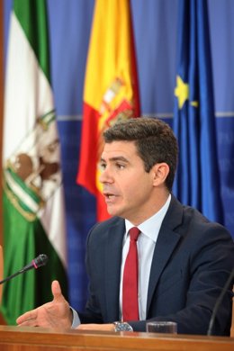 El portavoz parlamentario de Cs, Sergio Romero, en una imagen de archivo.