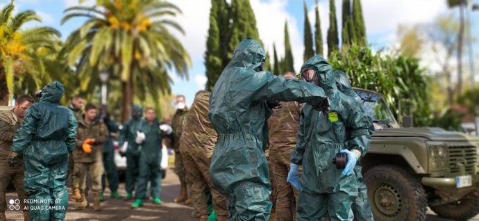 Militares de la Brigada Extremadura XI