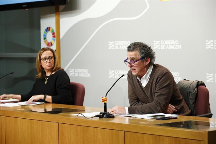 Rueda de prensa para informar sobre la actualidad en relación con el coronavirus en Aragón.