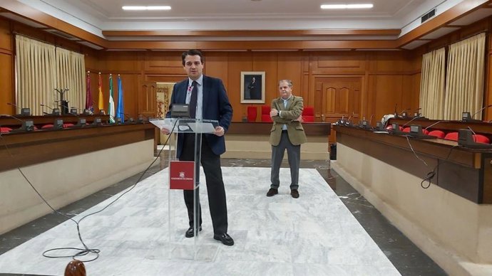 José María Bellido con Salvador Fuentes.