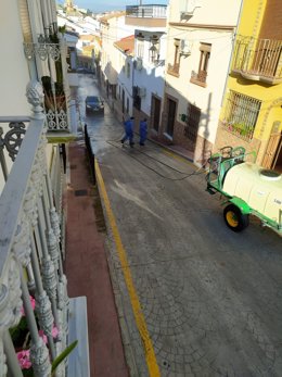 Málaga.- Coronavirus.- Los agricultores y ganaderos continúan con la desinfecció