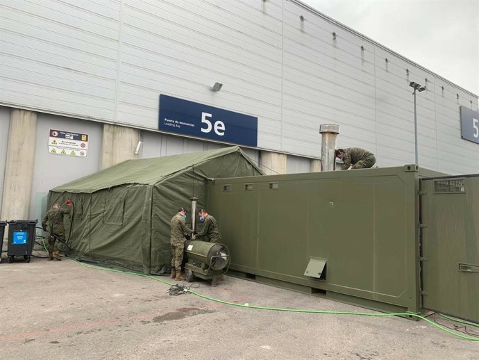 Miembros del REI 11 actuando en Ifema.